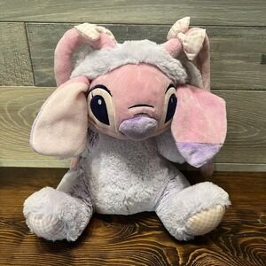 Lilo & Stitch Disney Store Angel‎ Easter Bunny Plush Stuffed Animal Pink Purple